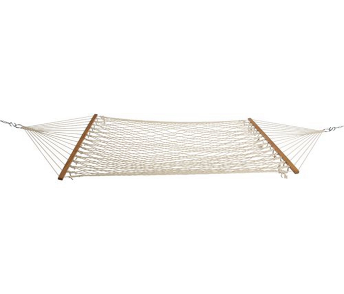 Cotton Natural Rope 11ft Sleeping Hammock With Spreader Bar One People Porch