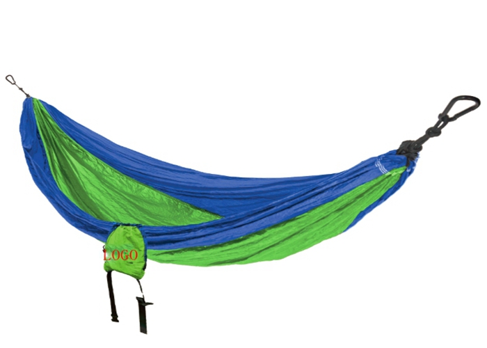 Blue Green Avalanche Portable Parachute Nylon Hammock For Two Person 198 X 266 Cm